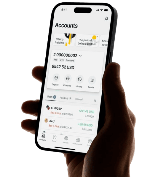 Exness trading illustration